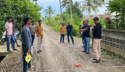 Ketua DPRK Aceh Utara Arafat Ali Awasi Langsung Pelaksanaan Proyek Jalan Harus Standart