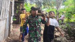 Sinergi di Perbatasan, TNI Yonarhanud 15 DBY Bantu Bangun Rumah Adat Timor di Manamas