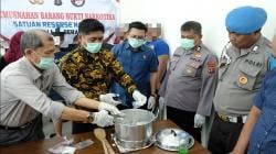 Polres Berau Musnahkan 918 Gram Sabu, Disita dari 15 Tersangka