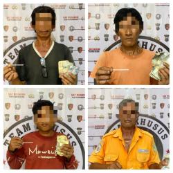 Sat Reskrim Polres Belawan Ringkus 4 Juru Parkir Liar, Tiga Positif Narkoba