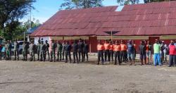 Dansatgas TMMD ke-124 Kodim 1710/Mimika Pimpin Apel Pagi