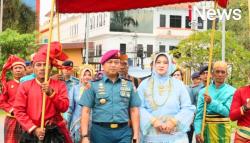 Kerajaan Gowa Sambut Dantamal Vi Makassar  di Istana Balla Lompoa