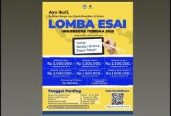 Universitas Terbuka Gelar Lomba Esai 2025, Berikut Info Pendaftaran dan Hadiahnya