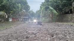 Warga Banjar Tanam Pohon di Jalan Rusak, Juluki Jalan Tak Berdaya Sindir Pemerintah