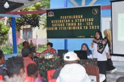 Satgas TMMD Kodim 1710/Mimika Edukasi Masyarakat tentang Kesehatan dan Pencegahan Stunting