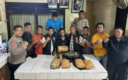 Pria Asal Mandailing Natal Ditangkap Saat Hendak Edarkan 5 Bal Ganja di Tapanuli Selatan