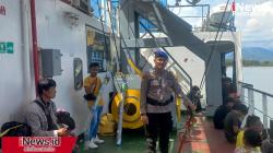 Sat Polair Polres Polman Kawal Ketat Keberangkatan KM Sabuk Nusantara 93 dari Tanjung Silopo