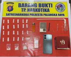 Polisi Amankan Pengedar Narkoba di Petuk Katimpun Palangka Raya, 15,06 Gram Sabu Disita