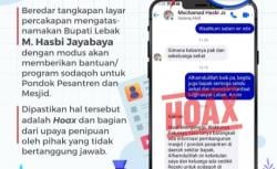 Waspada Penipuan Mengatasnamakan Bupati Hasbi Jayabaya, Ini Hal yang Bisa Dilakukan Agar Terhindar!