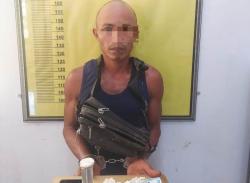 Polsek Batang Cenaku Sita Sejumlah Paket Sabu dari Pria Botak