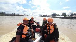 Tim SAR Gabungan Lakukan Pencarian pemancing yang Tenggelam di Sungai Kahayan, Palangka Raya