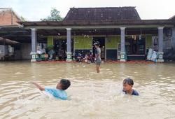 Banjir Genangi Permukiman Warga Dan Sawah di Sejumlah Desa di Tiga Kecamatan di Kabupaten Grobogan