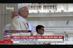 Resmi Paus Leo XIV  Dilantik di Saksikan Ribuan Umat Katolik