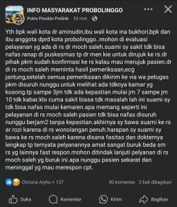 Viral Kritik Pelayanan RSUD dr. Moh Saleh, Ini Penjelasan Direktur Rumah Sakit