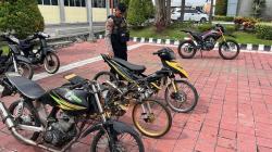 Razia Balap Liar di Gresik, Polisi Sita Motor Knalpot Brong