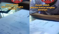 Viral! Siswa SMA Tak Bisa Baca Angka 814121, Kualitas Pendidikan di Indonesia Mengkhawatirkan