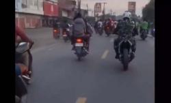 Geng Motor Tunggang Langgang Dikejar Polisi Militer di Kawasan Jalan Setiabudi Dalam