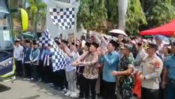 Dilepas Wali Kota, 386 Jamaah Haji Cilegon Kloter 44 Resmi Berangkat ke Tanah Suci