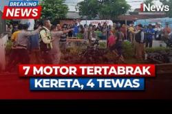 Kecelakaan Maut  Kereta Api di Magetan, 4 Orang Tewas 3 Luka