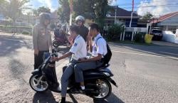 Baru Imbau Tertib Berlalu Lintas, Kapolres Sinjai Dapati Pelajar Tanpa Helm