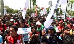 Aksi Damai Ribuan Driver Online di Palembang, Sampaikan Empat Tuntutan Krusial ke DPRD Sumsel
