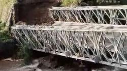 Jembatan Lama Kedung Brencah Ambrol, PUPR Nganjuk Koordinasi dengan Binamarga Provinsi