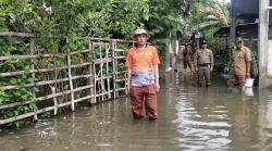 Rumah di Kecamatan Babat Terendam Luapan Bengawan Solo
