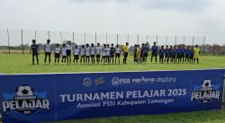 Ratusan Pelajar SD Ikuti Turnamen Sepak Bola PSSI Lamongan, Jaring Bakat Muda Sejak Dini