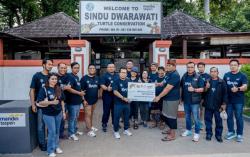 Bank Mandiri Taspen Mendukung Konservasi Penyu di Sindu Dwarawati, Denpasar