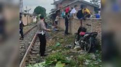 Pengendara Motor Tewas Ditabrak Kereta Api di Pematangsiantar, Terpental 50 Meter