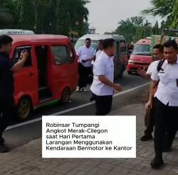 Wali Kota Cilegon Robinsar Naik Angkot, DPD BRANTAS Cilegon Apresiasi Langkah Teladan
