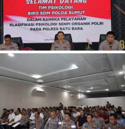 Polres Batu Bara Gelar Tes Psikologi Senpi Untuk Personil, Pastikan Kelayakan Mental Pemegang Senjat