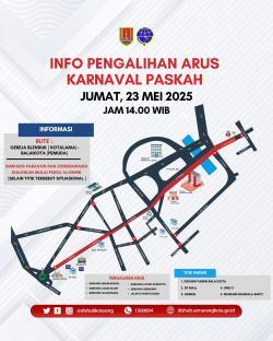 Ada Karnaval Paskah, Pemkot dan Satlantas Polrestabes Semarang, Berlakukan Rekayasa Lalu Lintas