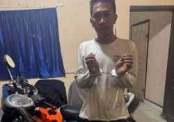 Kanit Reskrim Polsek Lima Puluh Ipda D.P Manalu, Berhasil Tangkap Tersangka Pencuri Sepeda Motor