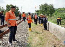 KAI Daop 4 Semarang Konsisten Jaga Keselamatan, 4 Titik Rawan Banjir di Grobogan Jadi Perhatian