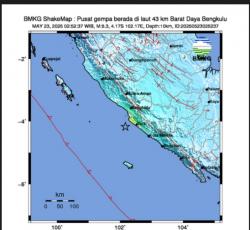 Gempa 6,3 Scala Richter Di Palembang Warga Waspada Dan Tidak Berpotensi Tsunami