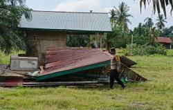 Angin Puting Beliung Terjang Cot Girek Aceh Utara, 5 Rumah dan Satu Balai Pengajian Rusak Parah