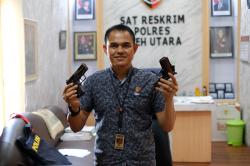 Kerjasama dengan DPO, Pemuda Aceh Utara Ditangkap, Dua Pucuk Senpi Diamankan