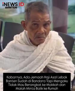 Jemaah Haji Asal Lebak Viral Tolak Berangkat ke Makkah, Mengaku Takut Karena Banyak Dosa