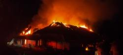 Asrama Polisi di Padang Terbakar, 9 Petak Bangunan Ludes Dilalap Api