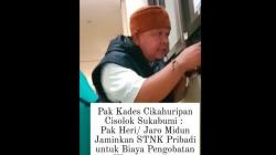 Viral! Kades di Sukabumi Jaminkan STNK Mobil Pribadi Demi Warganya yang Sakit