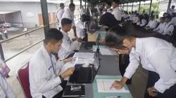 Hujan Tak Halangi Semangat, Registrasi Ulang CPNS Kanwil Ditjenpas Jateng Resmi Dimulai