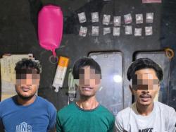 Polisi Amankan Tiga Pria dan 14 Paket Sabu di Dewantara