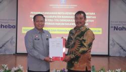 MoU Strategis: Pemda Banggai dan Toli-Toli Siap Cetak Desa Sadar Hukum