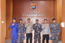 Perkuat Pertahanan Laut! Kapolres Pasangkayu dan Danlanal Mamuju Satukan Kekuatan