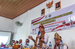 Potret Tiga Menteri Hadiri Pembentukan Koperasi Merah Putih di Sumsel