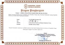 Ketua Forwakum Sumut Raih Penghargaan Mahkamah Agung 