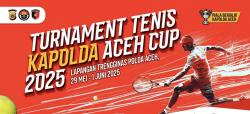 23 Tim akan Memperebutkan Piala Bergilir Turnamen Tenis Kapolda Aceh Cup 2025