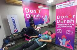 70 Kantong Darah Terkumpul: XLSMART Rutin Bantu Anak Penderita Kanker di Medan