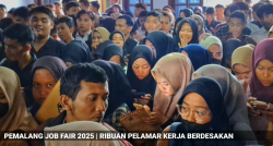 Berdesakan! Ribuan Pelamar Kerja di Pemalang Serbu Job Fair 2025, Ada 160 Lowongan Kerja